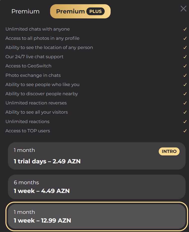Datibee Premium Plus qiymətləri